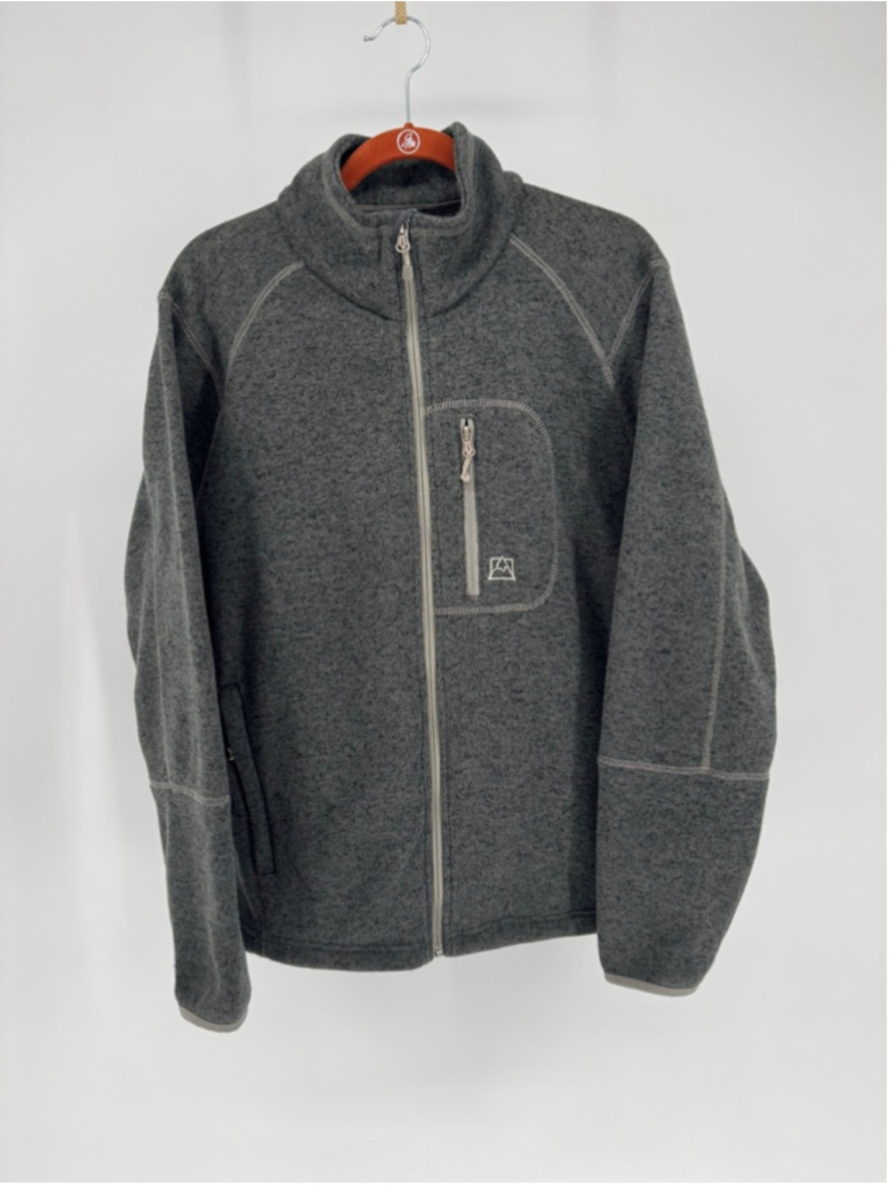 Avalanche Men’s Gray Zip Up Sweater Large